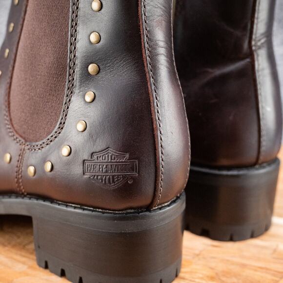Harley-Davidson Women's Ashby 5-In Pull-On Boots Brown D84718 New Size 6 NEW - Picture 5 of 8
